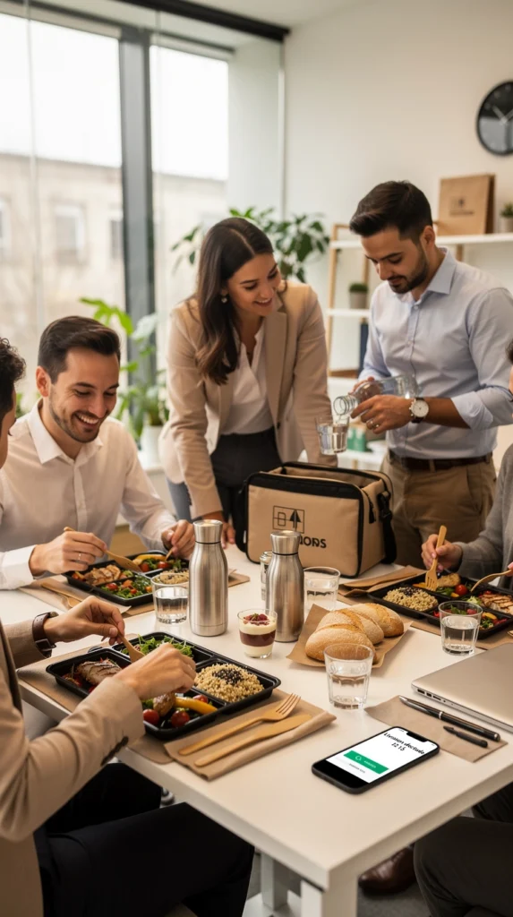 livraison de repas au travail